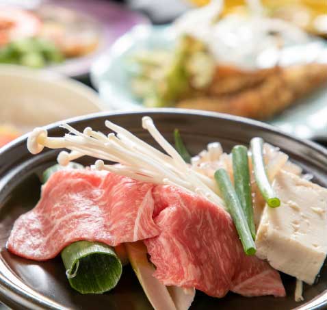 お肉とお野菜の夕食